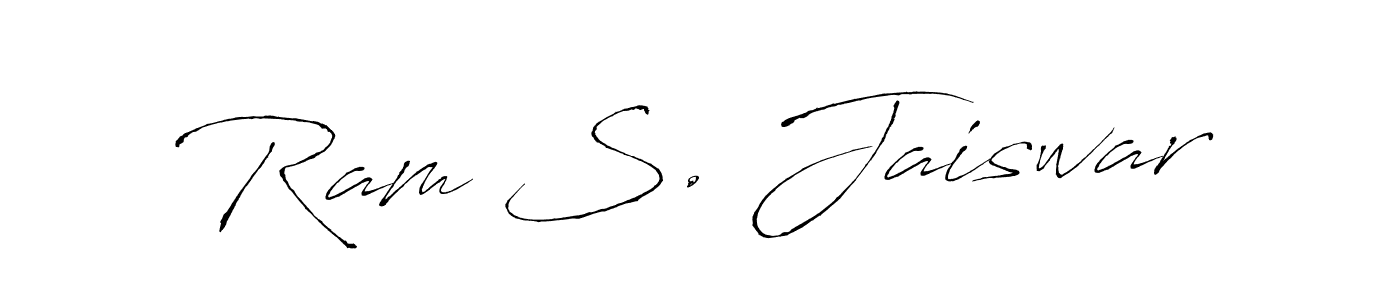 Use a signature maker to create a handwritten signature online. With this signature software, you can design (Antro_Vectra) your own signature for name Ram S. Jaiswar. Ram S. Jaiswar signature style 6 images and pictures png