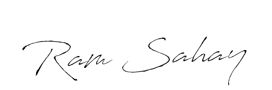 Make a beautiful signature design for name Ram Sahay. With this signature (Antro_Vectra) style, you can create a handwritten signature for free. Ram Sahay signature style 6 images and pictures png