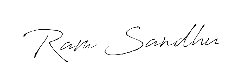 How to make Ram Sandhu name signature. Use Antro_Vectra style for creating short signs online. This is the latest handwritten sign. Ram Sandhu signature style 6 images and pictures png