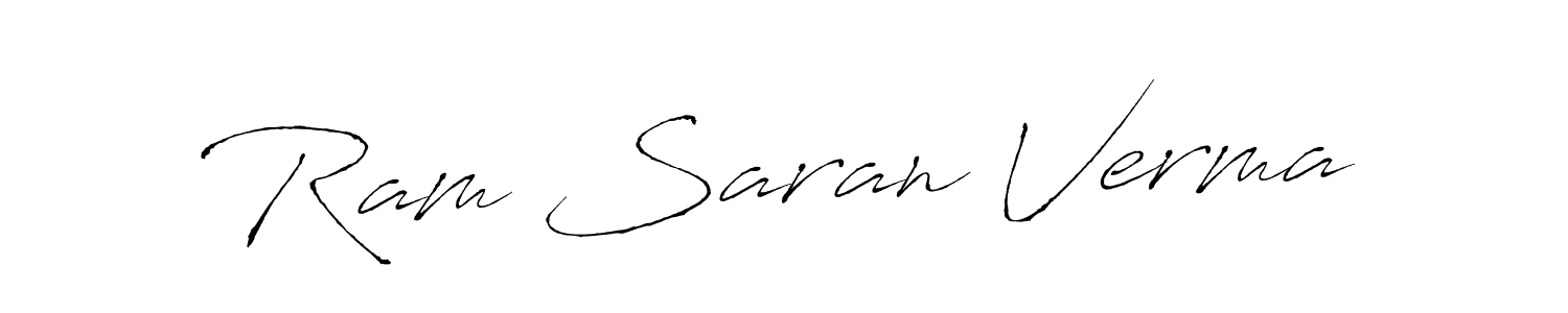 Use a signature maker to create a handwritten signature online. With this signature software, you can design (Antro_Vectra) your own signature for name Ram Saran Verma. Ram Saran Verma signature style 6 images and pictures png