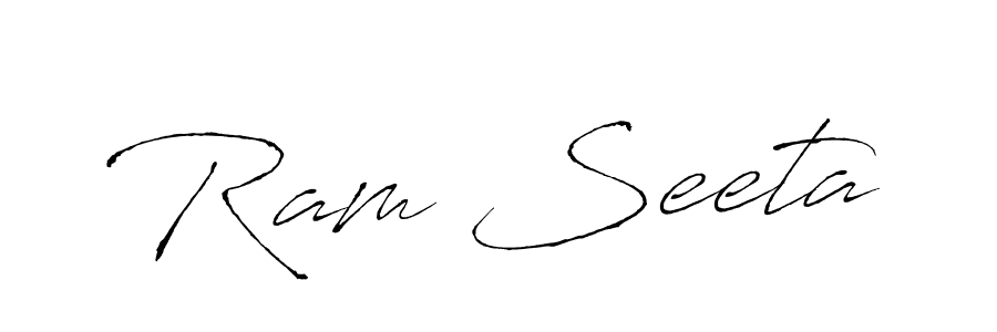 Similarly Antro_Vectra is the best handwritten signature design. Signature creator online .You can use it as an online autograph creator for name Ram Seeta. Ram Seeta signature style 6 images and pictures png