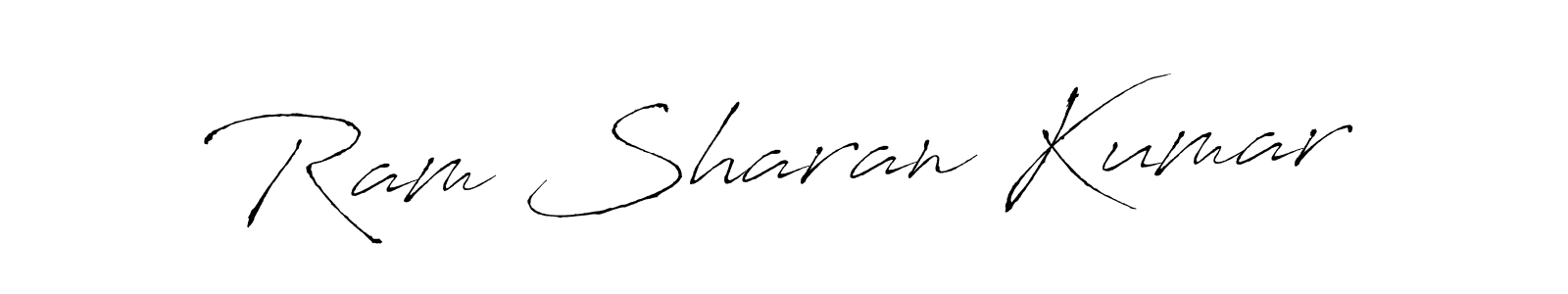 Make a beautiful signature design for name Ram Sharan Kumar. With this signature (Antro_Vectra) style, you can create a handwritten signature for free. Ram Sharan Kumar signature style 6 images and pictures png