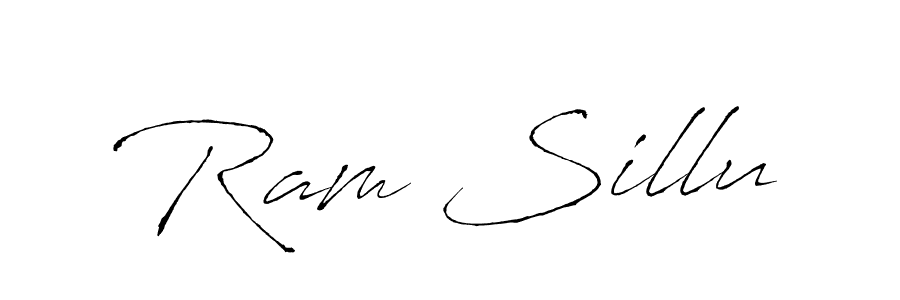 How to make Ram Sillu name signature. Use Antro_Vectra style for creating short signs online. This is the latest handwritten sign. Ram Sillu signature style 6 images and pictures png