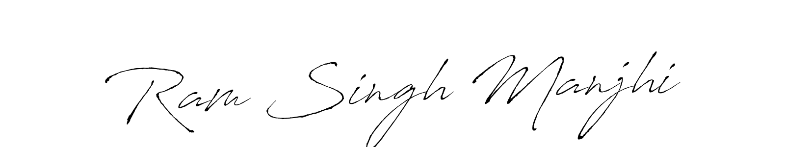 How to make Ram Singh Manjhi signature? Antro_Vectra is a professional autograph style. Create handwritten signature for Ram Singh Manjhi name. Ram Singh Manjhi signature style 6 images and pictures png