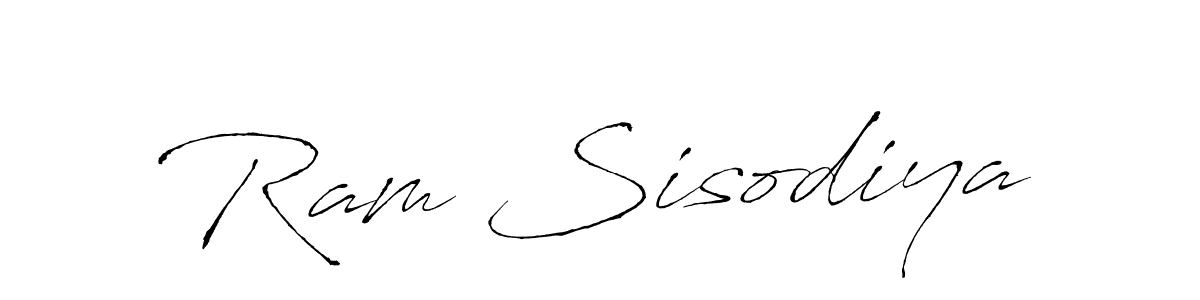 Design your own signature with our free online signature maker. With this signature software, you can create a handwritten (Antro_Vectra) signature for name Ram Sisodiya. Ram Sisodiya signature style 6 images and pictures png