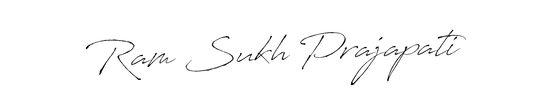 How to make Ram Sukh Prajapati signature? Antro_Vectra is a professional autograph style. Create handwritten signature for Ram Sukh Prajapati name. Ram Sukh Prajapati signature style 6 images and pictures png