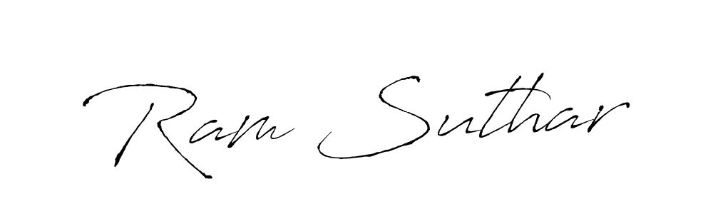 if you are searching for the best signature style for your name Ram Suthar. so please give up your signature search. here we have designed multiple signature styles  using Antro_Vectra. Ram Suthar signature style 6 images and pictures png