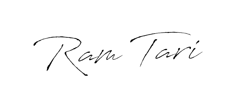 How to make Ram Tari name signature. Use Antro_Vectra style for creating short signs online. This is the latest handwritten sign. Ram Tari signature style 6 images and pictures png