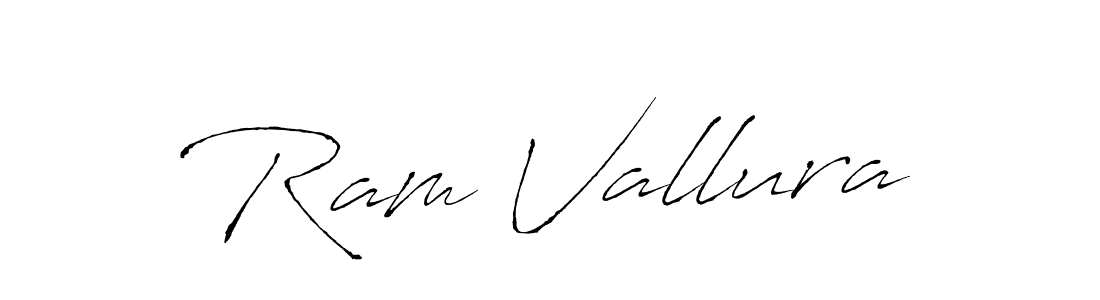 How to make Ram Vallura name signature. Use Antro_Vectra style for creating short signs online. This is the latest handwritten sign. Ram Vallura signature style 6 images and pictures png