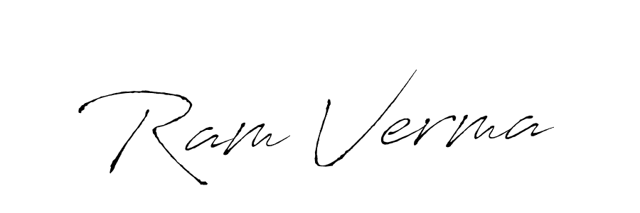 Use a signature maker to create a handwritten signature online. With this signature software, you can design (Antro_Vectra) your own signature for name Ram Verma. Ram Verma signature style 6 images and pictures png