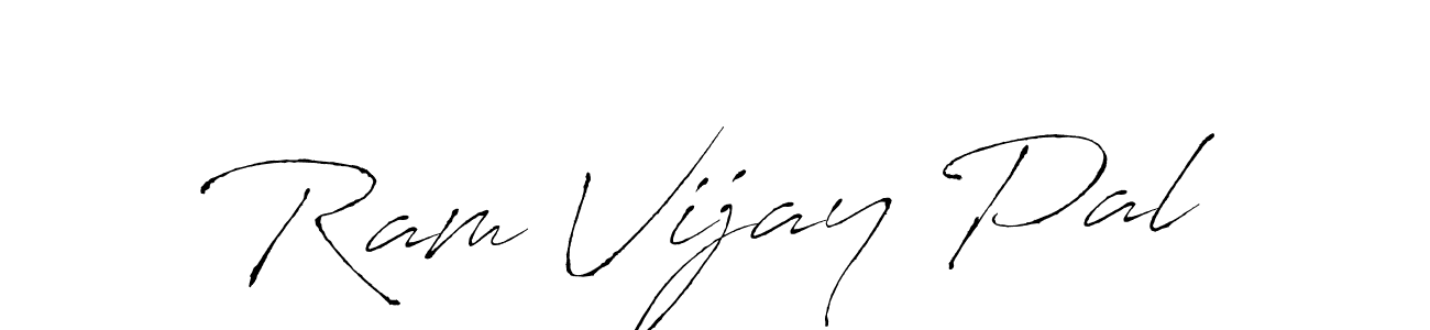 Ram Vijay Pal stylish signature style. Best Handwritten Sign (Antro_Vectra) for my name. Handwritten Signature Collection Ideas for my name Ram Vijay Pal. Ram Vijay Pal signature style 6 images and pictures png