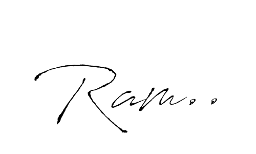 Design your own signature with our free online signature maker. With this signature software, you can create a handwritten (Antro_Vectra) signature for name Ram... Ram.. signature style 6 images and pictures png