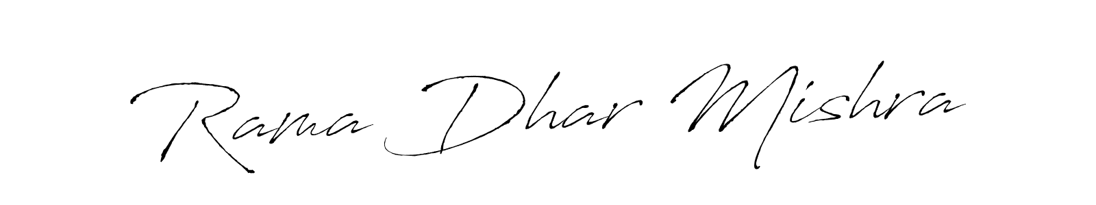 Design your own signature with our free online signature maker. With this signature software, you can create a handwritten (Antro_Vectra) signature for name Rama Dhar Mishra. Rama Dhar Mishra signature style 6 images and pictures png