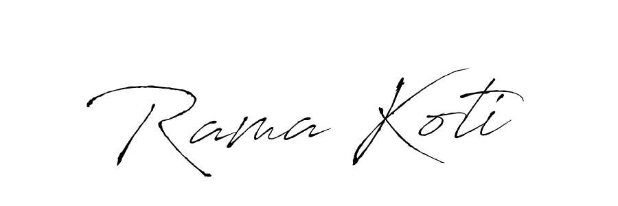 You should practise on your own different ways (Antro_Vectra) to write your name (Rama Koti) in signature. don't let someone else do it for you. Rama Koti signature style 6 images and pictures png