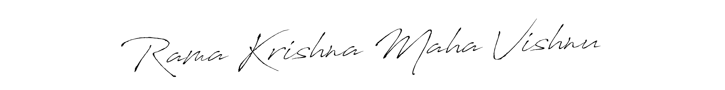 if you are searching for the best signature style for your name Rama Krishna Maha Vishnu. so please give up your signature search. here we have designed multiple signature styles  using Antro_Vectra. Rama Krishna Maha Vishnu signature style 6 images and pictures png