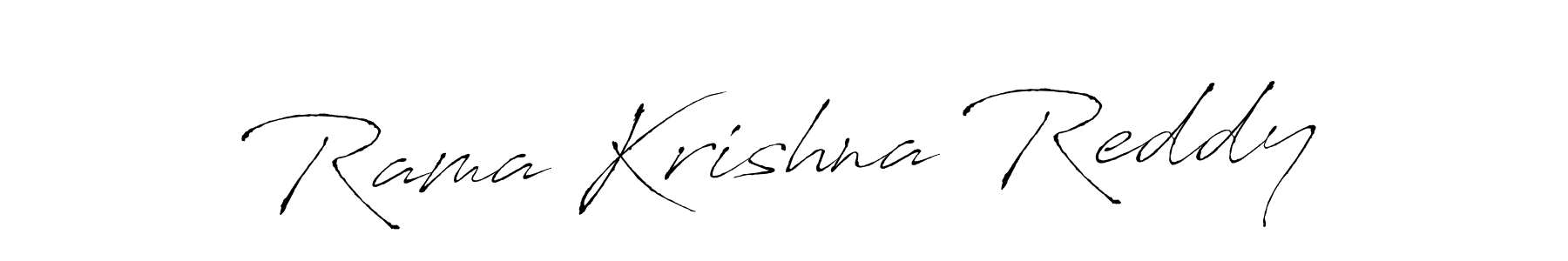 Design your own signature with our free online signature maker. With this signature software, you can create a handwritten (Antro_Vectra) signature for name Rama Krishna Reddy. Rama Krishna Reddy signature style 6 images and pictures png