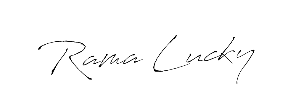 It looks lik you need a new signature style for name Rama Lucky. Design unique handwritten (Antro_Vectra) signature with our free signature maker in just a few clicks. Rama Lucky signature style 6 images and pictures png