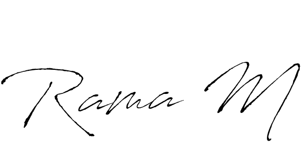 How to Draw Rama M signature style? Antro_Vectra is a latest design signature styles for name Rama M. Rama M signature style 6 images and pictures png