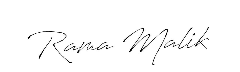 Create a beautiful signature design for name Rama Malik. With this signature (Antro_Vectra) fonts, you can make a handwritten signature for free. Rama Malik signature style 6 images and pictures png