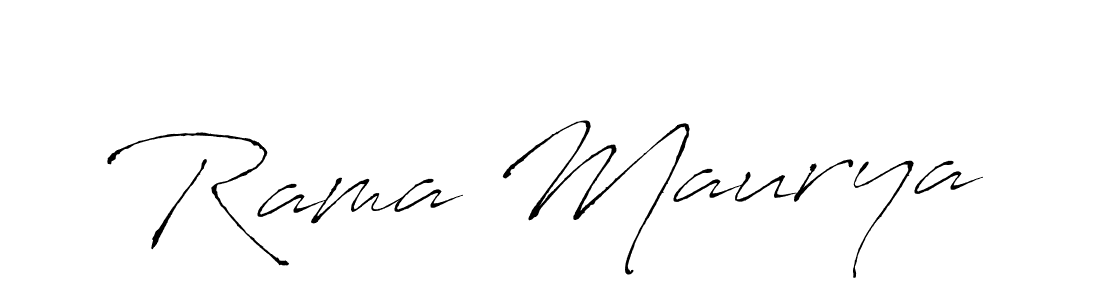 Rama Maurya stylish signature style. Best Handwritten Sign (Antro_Vectra) for my name. Handwritten Signature Collection Ideas for my name Rama Maurya. Rama Maurya signature style 6 images and pictures png