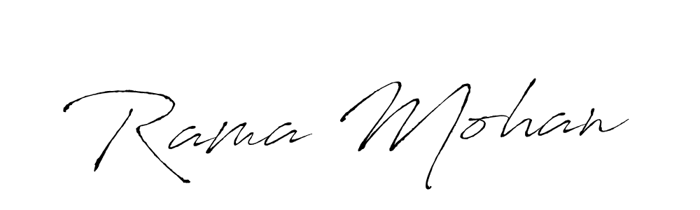 Antro_Vectra is a professional signature style that is perfect for those who want to add a touch of class to their signature. It is also a great choice for those who want to make their signature more unique. Get Rama Mohan name to fancy signature for free. Rama Mohan signature style 6 images and pictures png