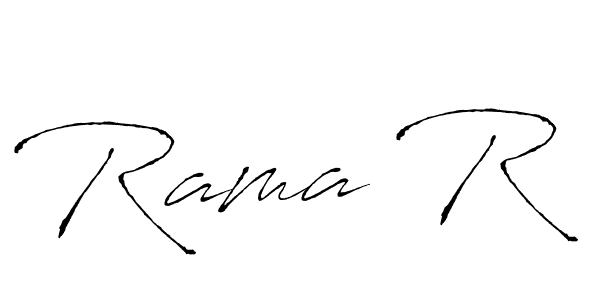 How to make Rama R signature? Antro_Vectra is a professional autograph style. Create handwritten signature for Rama R name. Rama R signature style 6 images and pictures png