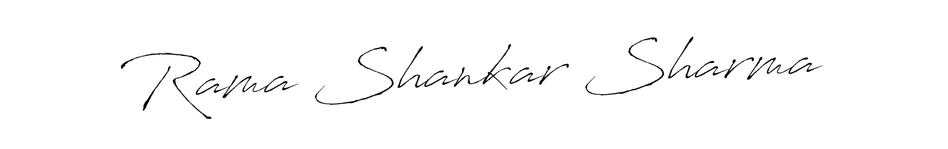 Antro_Vectra is a professional signature style that is perfect for those who want to add a touch of class to their signature. It is also a great choice for those who want to make their signature more unique. Get Rama Shankar Sharma name to fancy signature for free. Rama Shankar Sharma signature style 6 images and pictures png