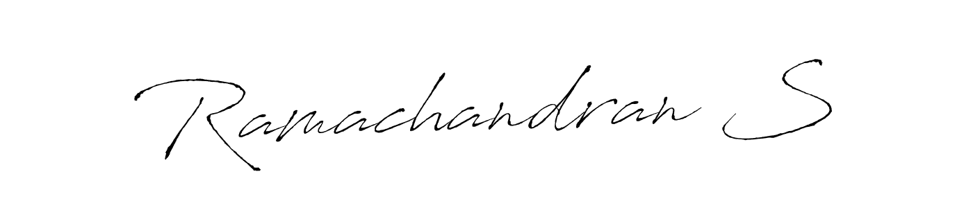 Create a beautiful signature design for name Ramachandran S. With this signature (Antro_Vectra) fonts, you can make a handwritten signature for free. Ramachandran S signature style 6 images and pictures png