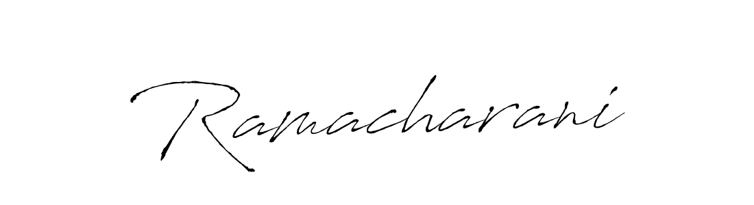 Create a beautiful signature design for name Ramacharani. With this signature (Antro_Vectra) fonts, you can make a handwritten signature for free. Ramacharani signature style 6 images and pictures png