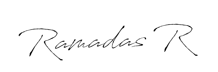 Similarly Antro_Vectra is the best handwritten signature design. Signature creator online .You can use it as an online autograph creator for name Ramadas R. Ramadas R signature style 6 images and pictures png