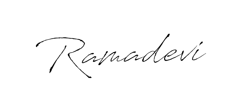 How to make Ramadevi name signature. Use Antro_Vectra style for creating short signs online. This is the latest handwritten sign. Ramadevi signature style 6 images and pictures png