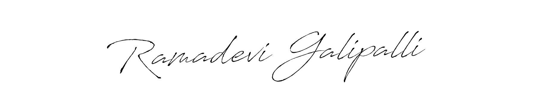 Ramadevi Galipalli stylish signature style. Best Handwritten Sign (Antro_Vectra) for my name. Handwritten Signature Collection Ideas for my name Ramadevi Galipalli. Ramadevi Galipalli signature style 6 images and pictures png