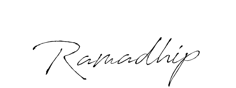 Ramadhip stylish signature style. Best Handwritten Sign (Antro_Vectra) for my name. Handwritten Signature Collection Ideas for my name Ramadhip. Ramadhip signature style 6 images and pictures png