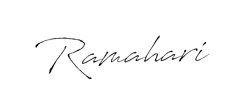 Create a beautiful signature design for name Ramahari. With this signature (Antro_Vectra) fonts, you can make a handwritten signature for free. Ramahari signature style 6 images and pictures png