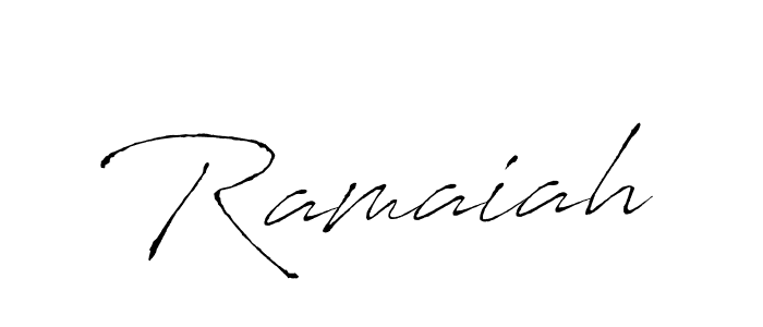 Make a beautiful signature design for name Ramaiah. With this signature (Antro_Vectra) style, you can create a handwritten signature for free. Ramaiah signature style 6 images and pictures png