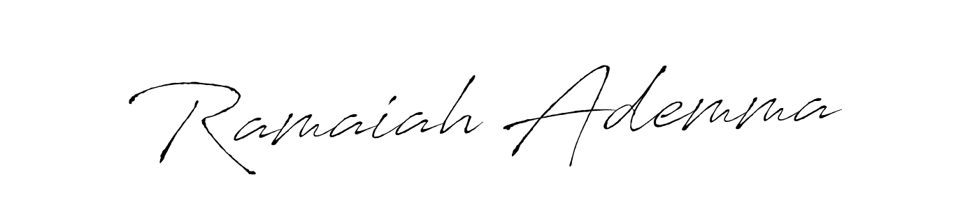 Antro_Vectra is a professional signature style that is perfect for those who want to add a touch of class to their signature. It is also a great choice for those who want to make their signature more unique. Get Ramaiah Ademma name to fancy signature for free. Ramaiah Ademma signature style 6 images and pictures png