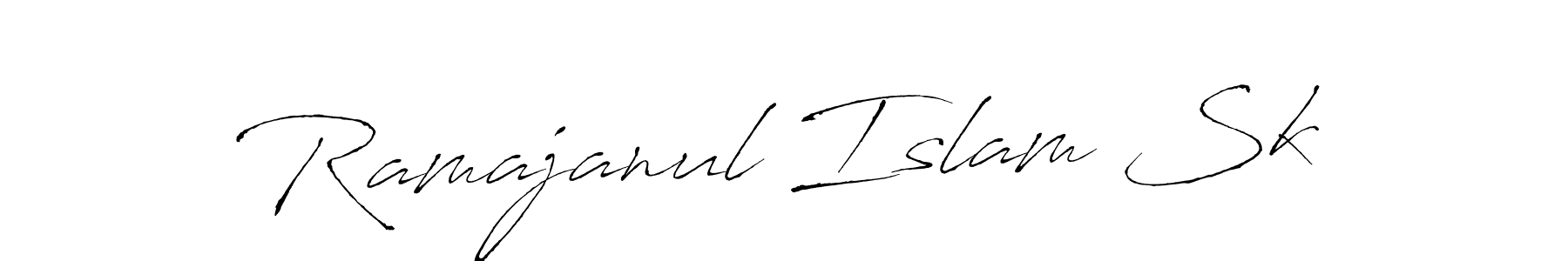 Ramajanul Islam Sk stylish signature style. Best Handwritten Sign (Antro_Vectra) for my name. Handwritten Signature Collection Ideas for my name Ramajanul Islam Sk. Ramajanul Islam Sk signature style 6 images and pictures png