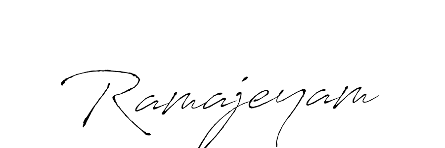 if you are searching for the best signature style for your name Ramajeyam. so please give up your signature search. here we have designed multiple signature styles  using Antro_Vectra. Ramajeyam signature style 6 images and pictures png