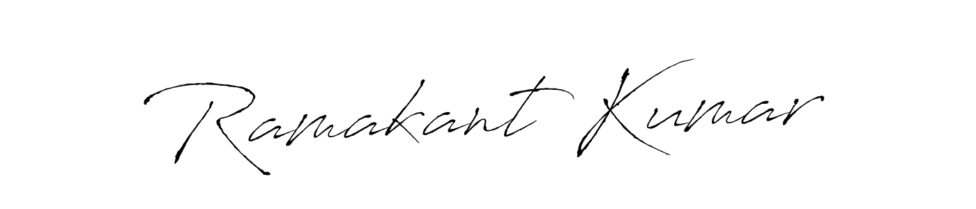 How to make Ramakant Kumar signature? Antro_Vectra is a professional autograph style. Create handwritten signature for Ramakant Kumar name. Ramakant Kumar signature style 6 images and pictures png