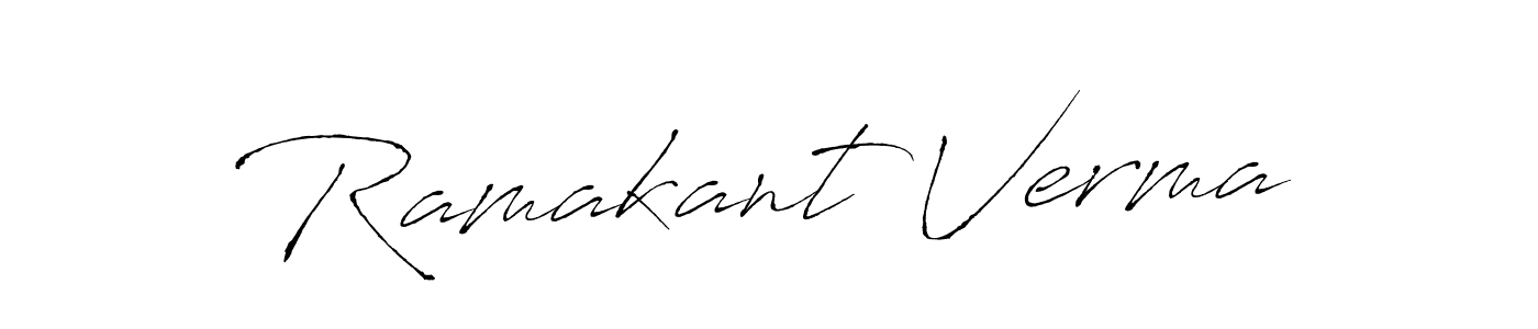 Create a beautiful signature design for name Ramakant Verma. With this signature (Antro_Vectra) fonts, you can make a handwritten signature for free. Ramakant Verma signature style 6 images and pictures png