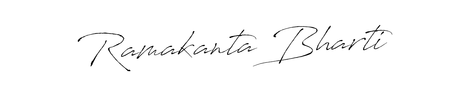 You should practise on your own different ways (Antro_Vectra) to write your name (Ramakanta Bharti) in signature. don't let someone else do it for you. Ramakanta Bharti signature style 6 images and pictures png