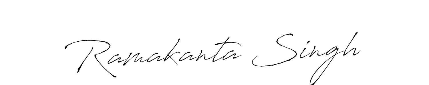 How to make Ramakanta Singh name signature. Use Antro_Vectra style for creating short signs online. This is the latest handwritten sign. Ramakanta Singh signature style 6 images and pictures png