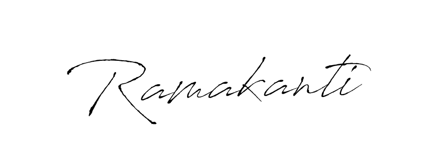 Design your own signature with our free online signature maker. With this signature software, you can create a handwritten (Antro_Vectra) signature for name Ramakanti. Ramakanti signature style 6 images and pictures png