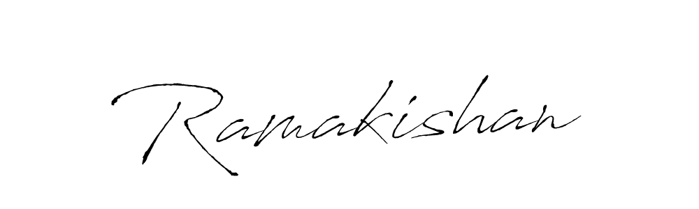 Use a signature maker to create a handwritten signature online. With this signature software, you can design (Antro_Vectra) your own signature for name Ramakishan. Ramakishan signature style 6 images and pictures png