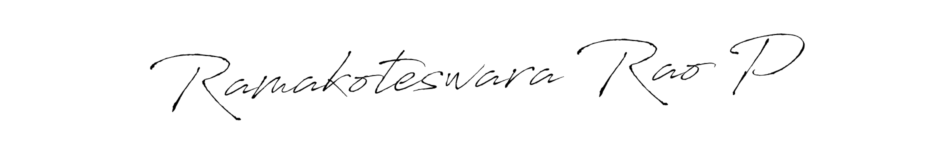 Make a beautiful signature design for name Ramakoteswara Rao P. Use this online signature maker to create a handwritten signature for free. Ramakoteswara Rao P signature style 6 images and pictures png