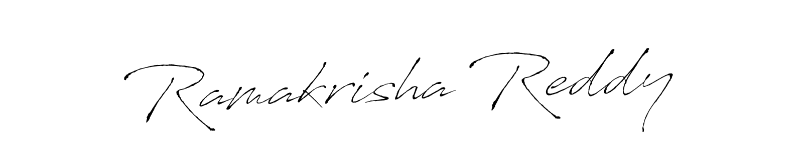 Make a beautiful signature design for name Ramakrisha Reddy. With this signature (Antro_Vectra) style, you can create a handwritten signature for free. Ramakrisha Reddy signature style 6 images and pictures png