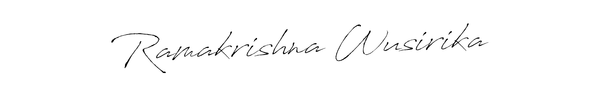 You should practise on your own different ways (Antro_Vectra) to write your name (Ramakrishna Wusirika) in signature. don't let someone else do it for you. Ramakrishna Wusirika signature style 6 images and pictures png