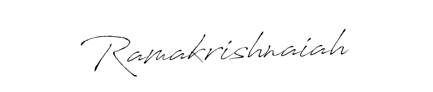 Ramakrishnaiah stylish signature style. Best Handwritten Sign (Antro_Vectra) for my name. Handwritten Signature Collection Ideas for my name Ramakrishnaiah. Ramakrishnaiah signature style 6 images and pictures png