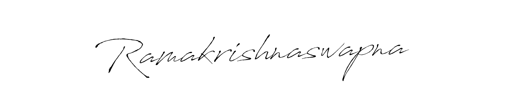 Use a signature maker to create a handwritten signature online. With this signature software, you can design (Antro_Vectra) your own signature for name Ramakrishnaswapna. Ramakrishnaswapna signature style 6 images and pictures png