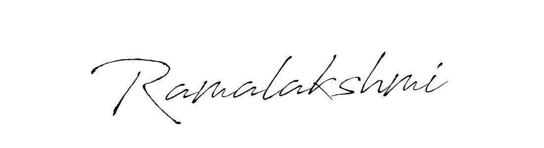 How to make Ramalakshmi signature? Antro_Vectra is a professional autograph style. Create handwritten signature for Ramalakshmi name. Ramalakshmi signature style 6 images and pictures png